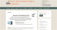 Desktop Screenshot of eastrockawaylibrary.org