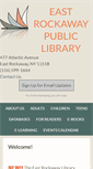 Mobile Screenshot of eastrockawaylibrary.org